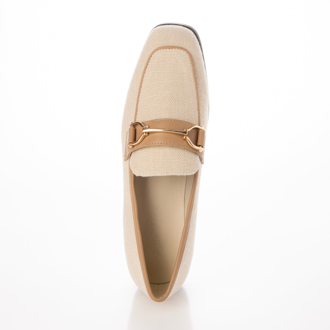 ランダ RANDA 【A de Vivre】サステナブル キャンバスビットローファー（BEIGE） BEIGE