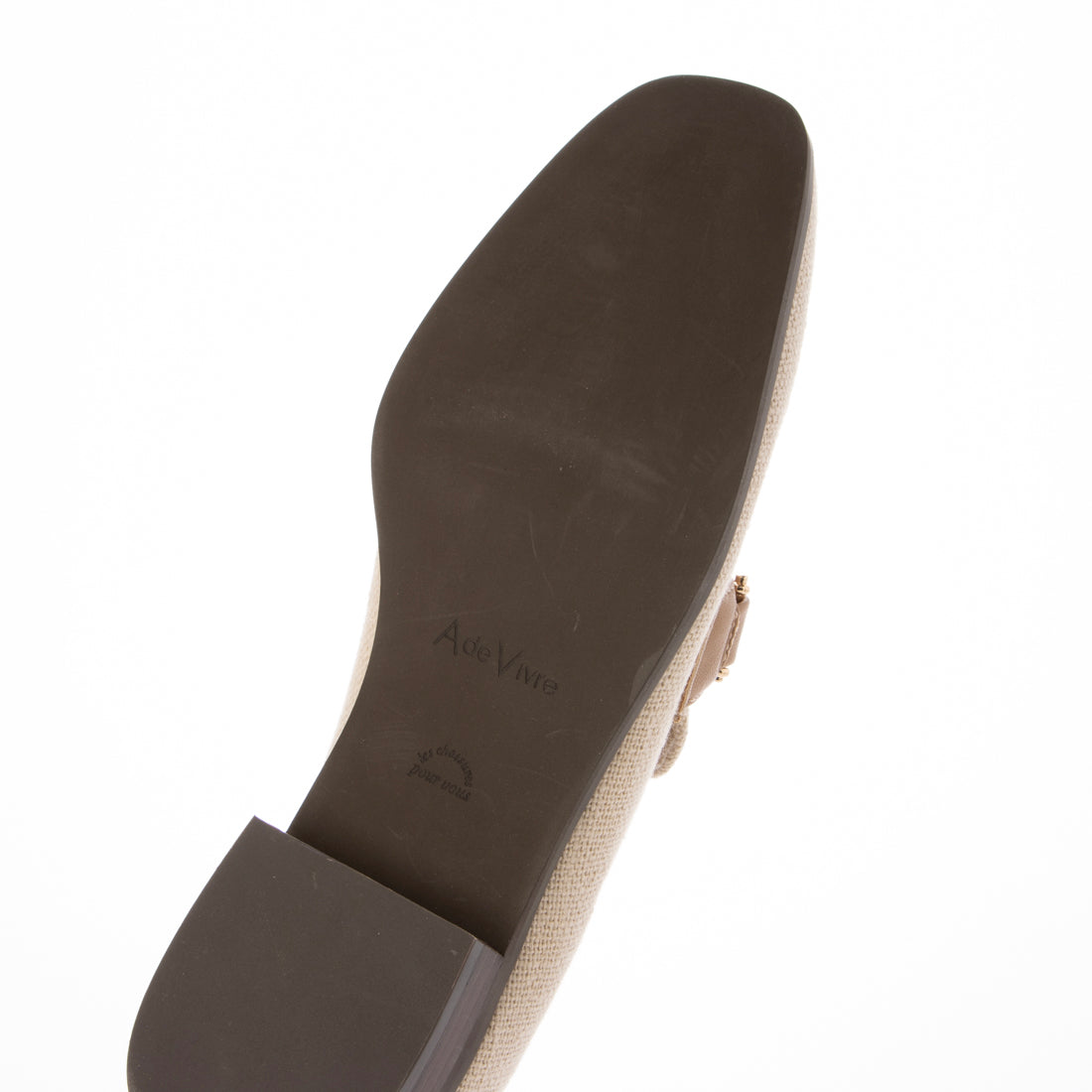 ランダ RANDA 【A de Vivre】サステナブル キャンバスビットローファー（BEIGE） BEIGE