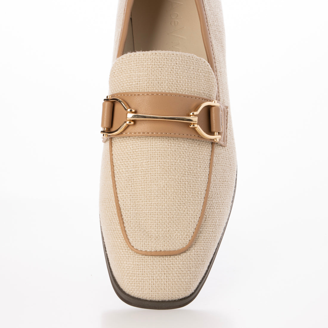 ランダ RANDA 【A de Vivre】サステナブル キャンバスビットローファー（BEIGE） BEIGE