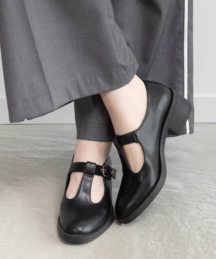 ランダ RANDA ベーシックTストラップシューズ （BLACK） BLACK