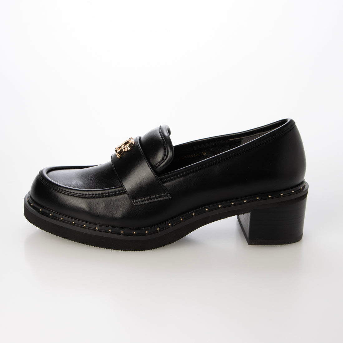 ランダ RANDA モノグラムスタッズボリュームローファー （BLACK） BLACK