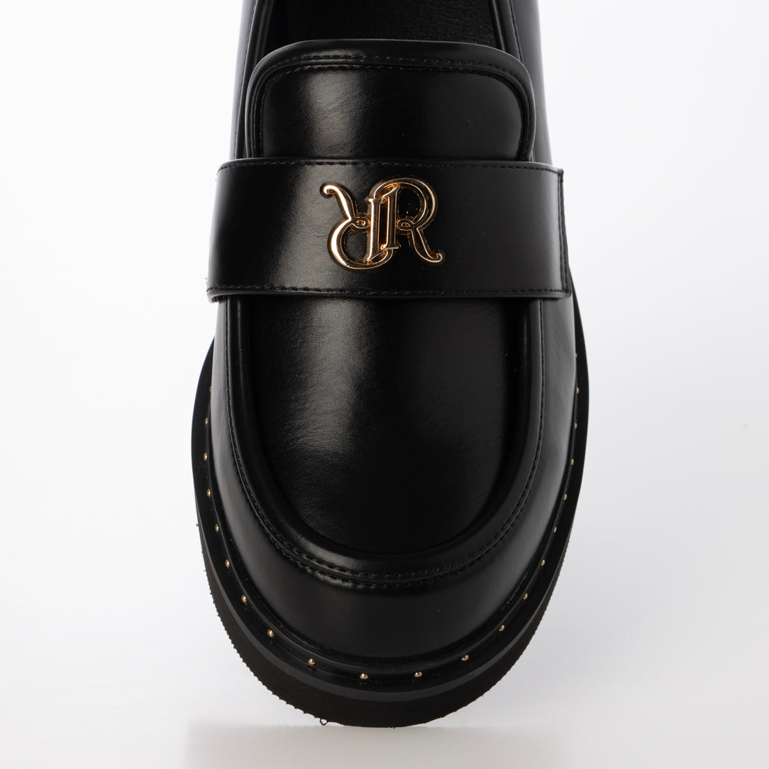 ランダ RANDA モノグラムスタッズボリュームローファー （BLACK） BLACK