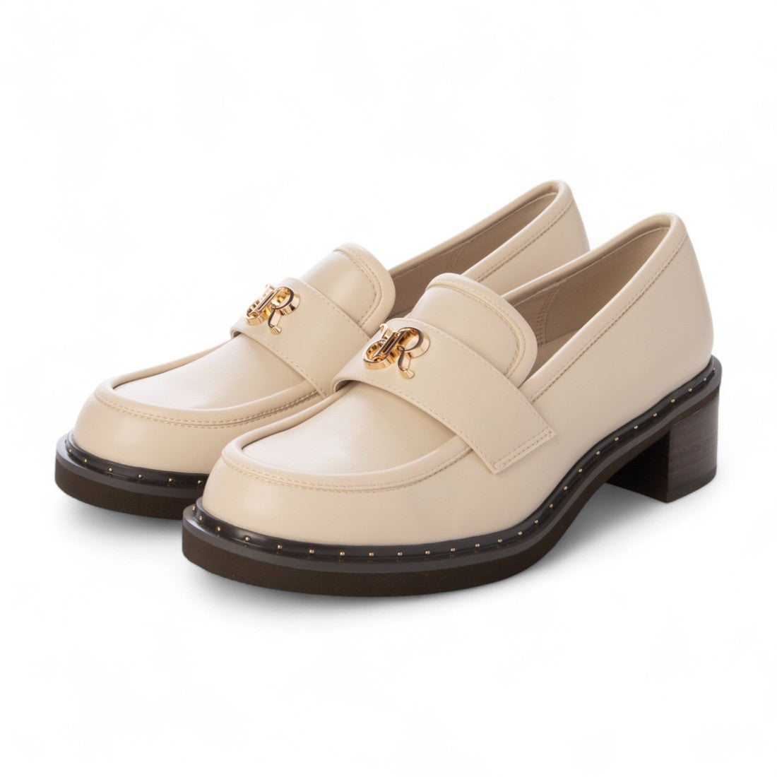ランダ RANDA モノグラムスタッズボリュームローファー （IVORY） IVORY