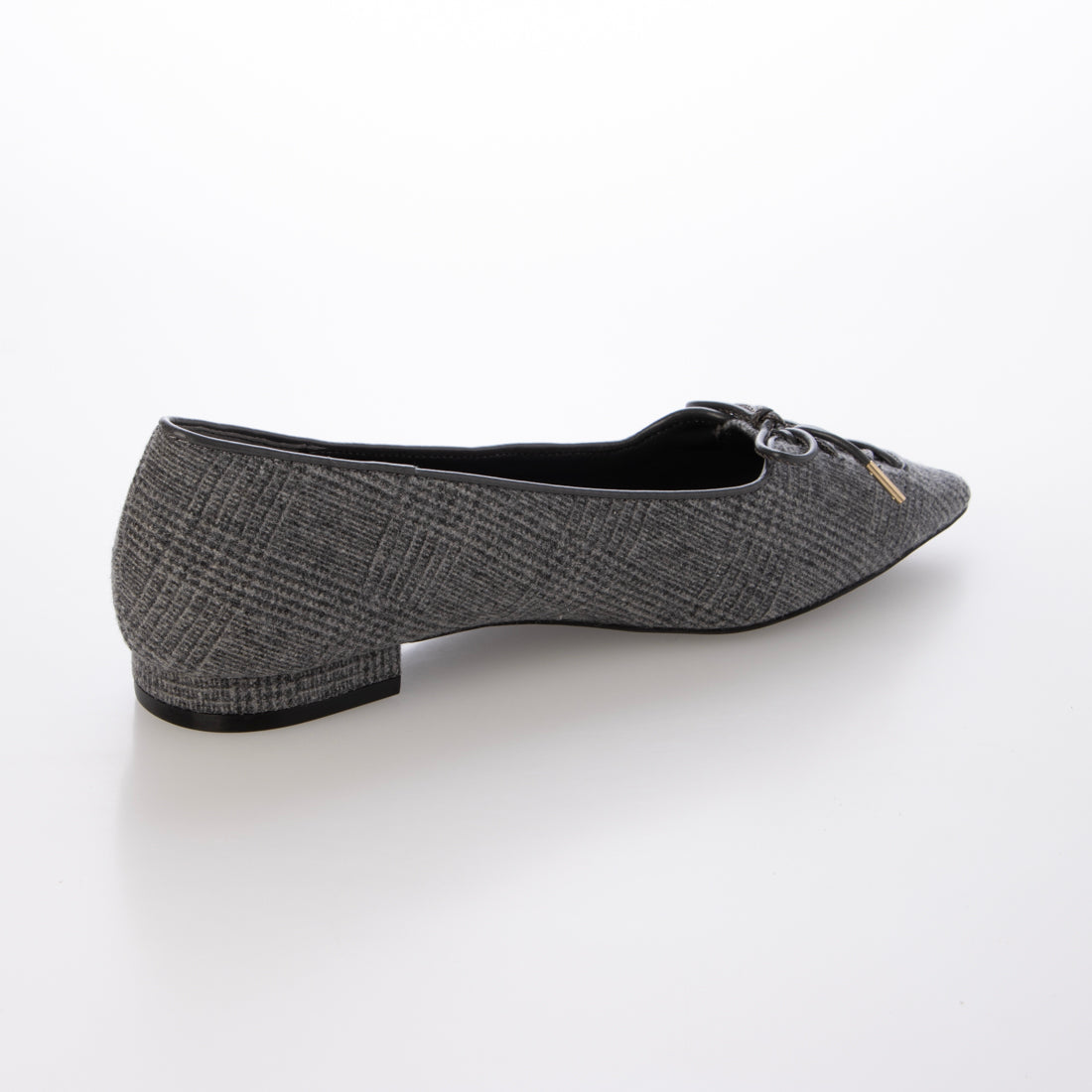 ランダ RANDA レースアップデザインフラットパンプス （GRAY） GRAY