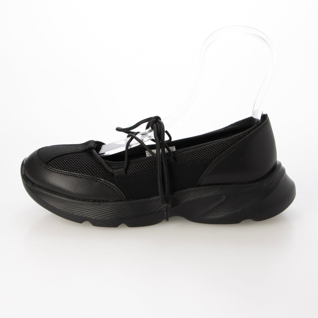 ランダ RANDA サステナブル クロスレースアップスニーカー （BLACK） BLACK