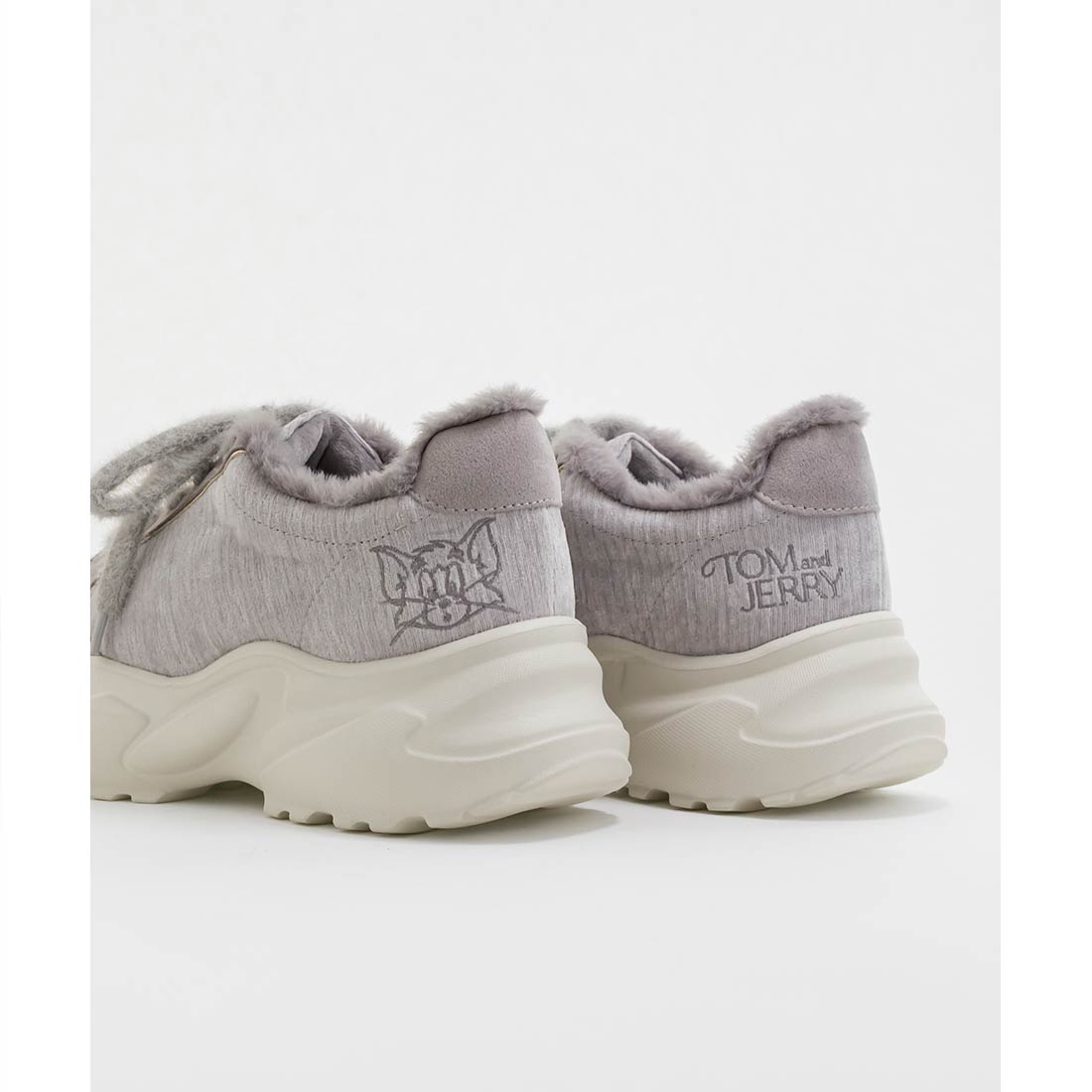 ランダ RANDA 【TOM and JERRY】ファーデザインスニーカー （GRAY） GRAY