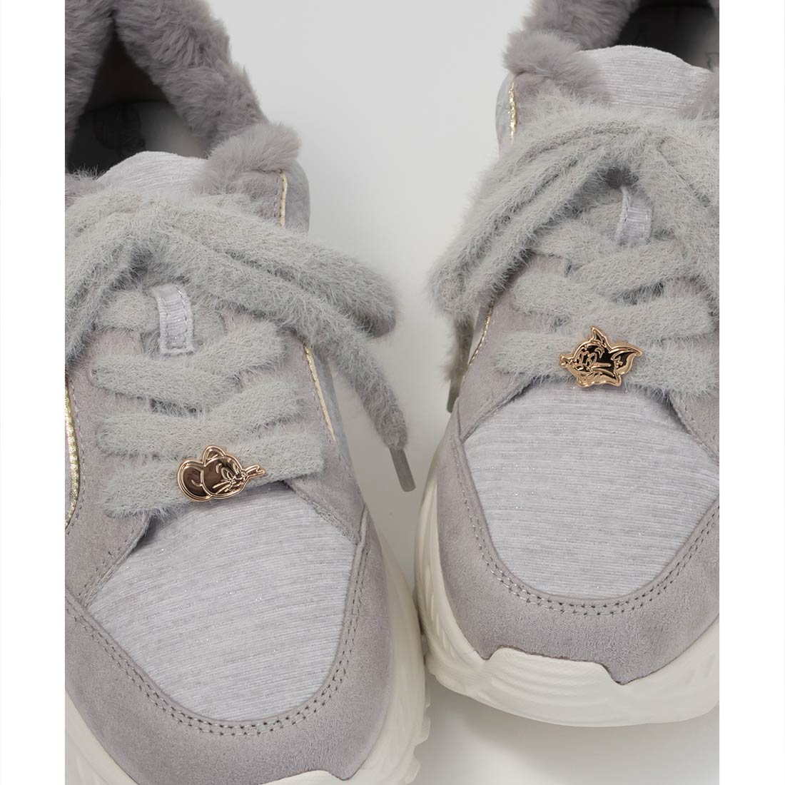 ランダ RANDA 【TOM and JERRY】ファーデザインスニーカー （GRAY） GRAY
