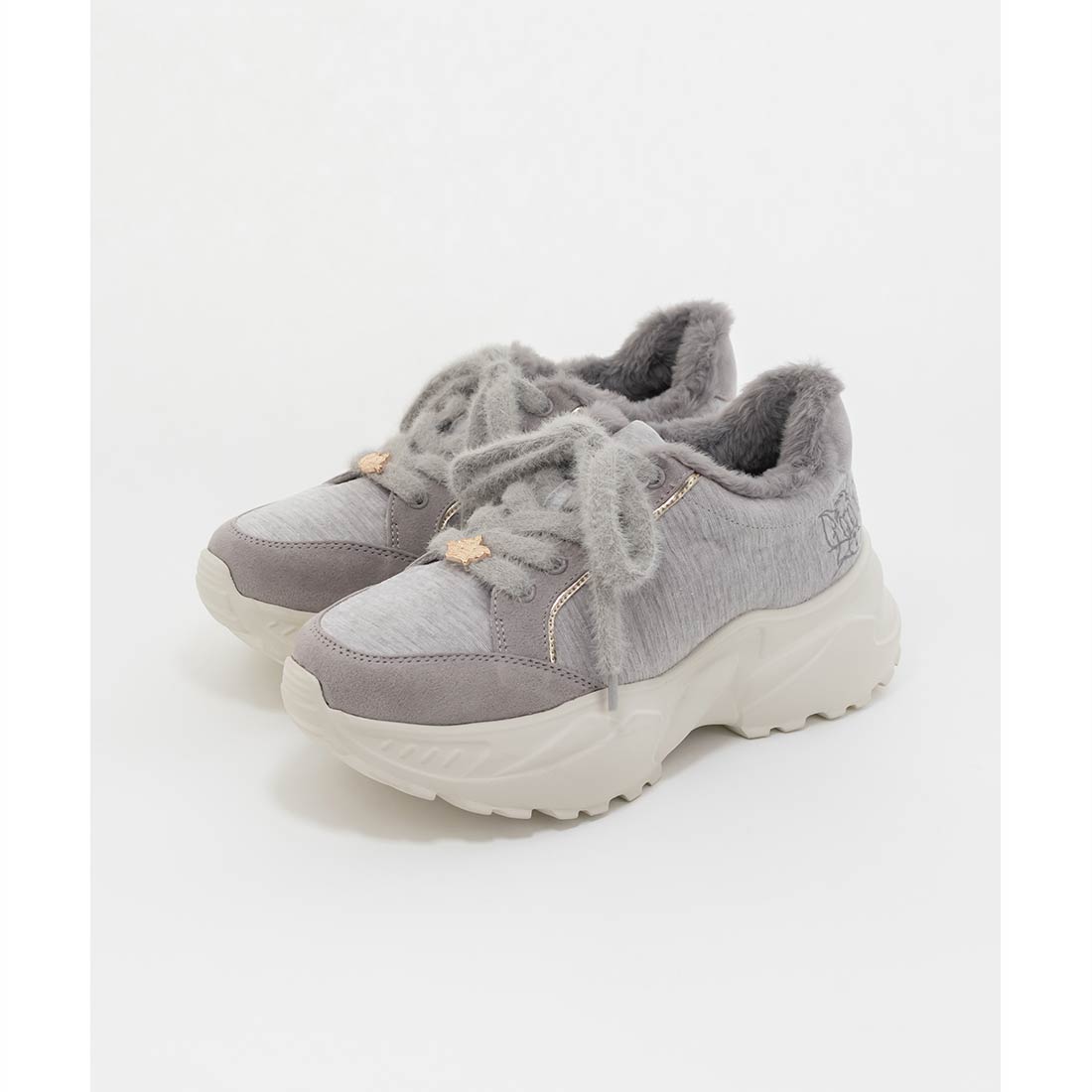 ランダ RANDA 【TOM and JERRY】ファーデザインスニーカー （GRAY） GRAY