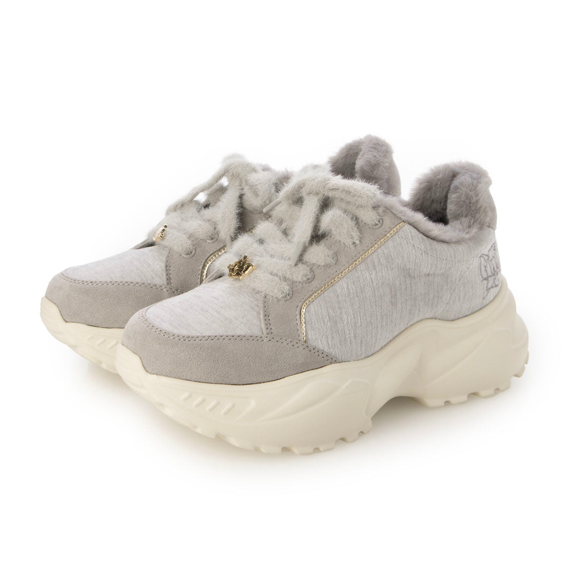 ランダ RANDA 【TOM and JERRY】ファーデザインスニーカー （GRAY） GRAY