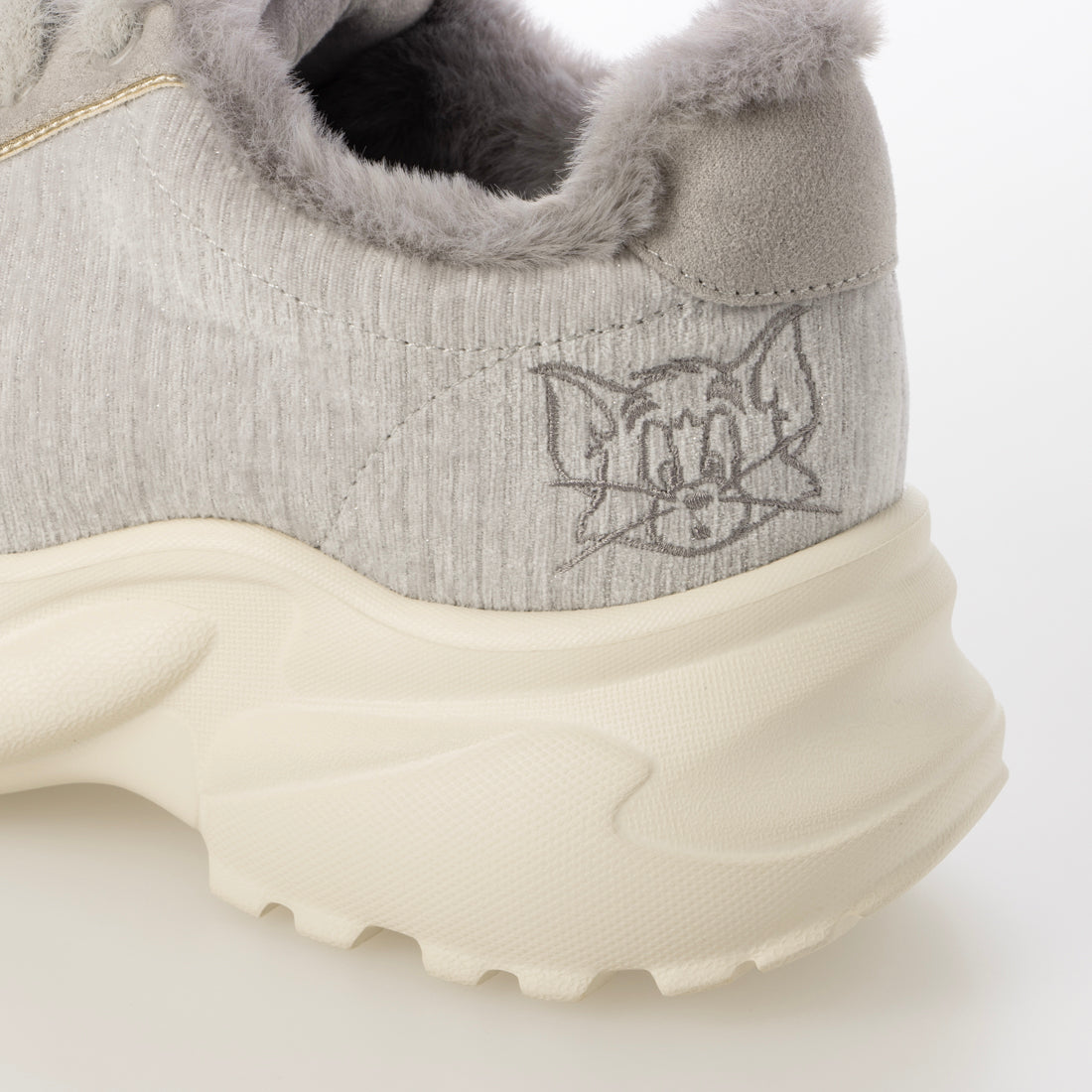 ランダ RANDA 【TOM and JERRY】ファーデザインスニーカー （GRAY） GRAY