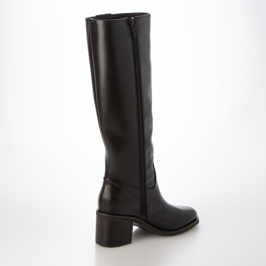 ランダ RANDA 晴雨兼用 モノグラムゴールドパーツロングブーツ （D.BROWN） D.BROWN