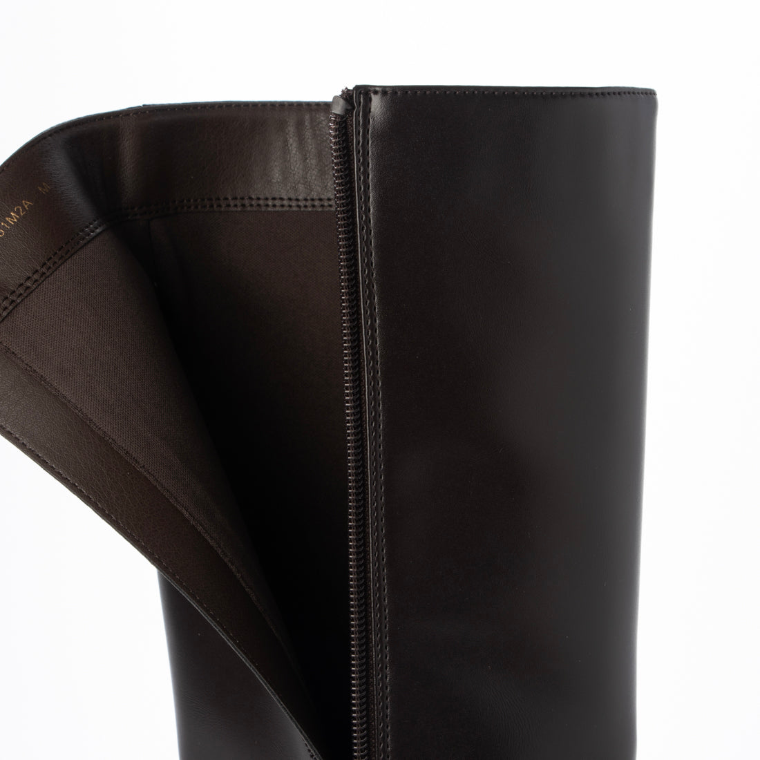 ランダ RANDA 晴雨兼用 モノグラムゴールドパーツロングブーツ （D.BROWN） D.BROWN