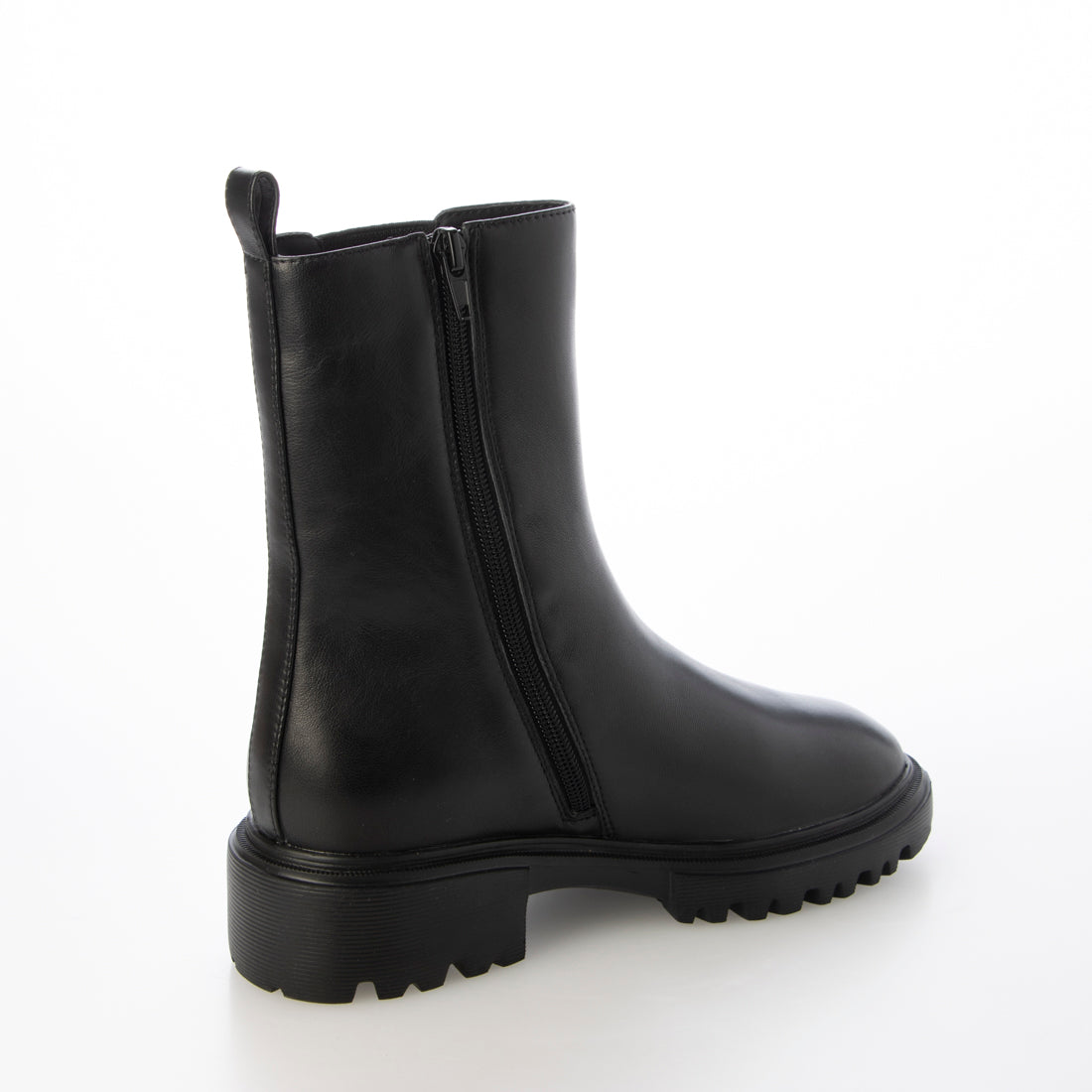 ランダ RANDA【A de Vivre】【本革】レザーサイドゴアミドルブーツ （BLACK） BLACK