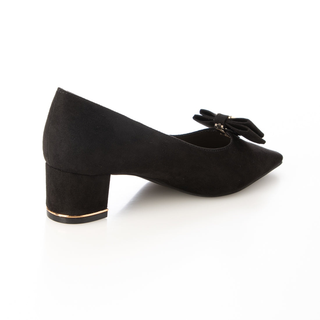 ランダ RANDA 2WAY ビジューモノグラムリボンパンプス （BLACK） BLACK