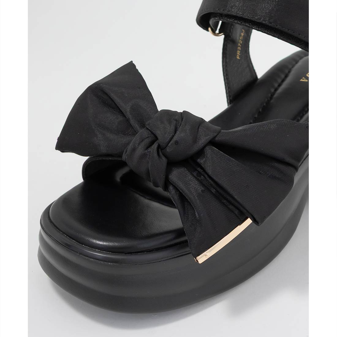 ランダ RANDA ビッグリボンスポーツサンダル （BLACK） BLACK