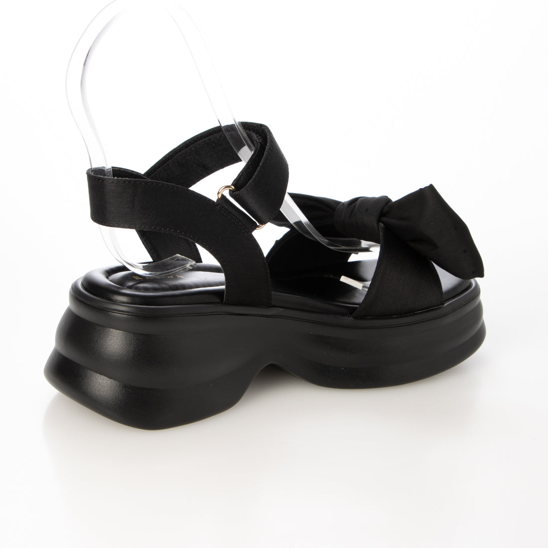 ランダ RANDA ビッグリボンスポーツサンダル （BLACK） BLACK
