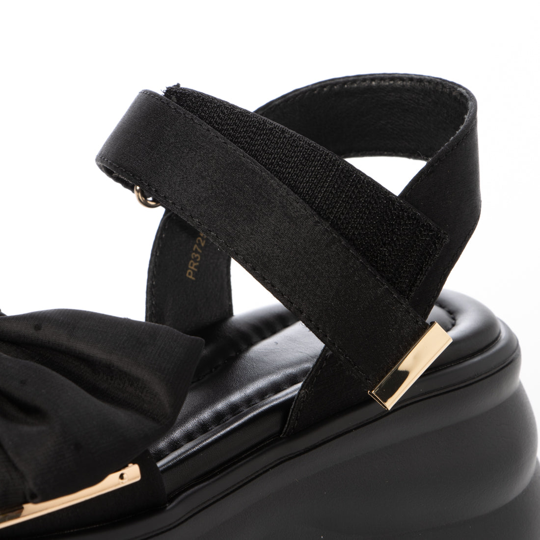 ランダ RANDA ビッグリボンスポーツサンダル （BLACK） BLACK