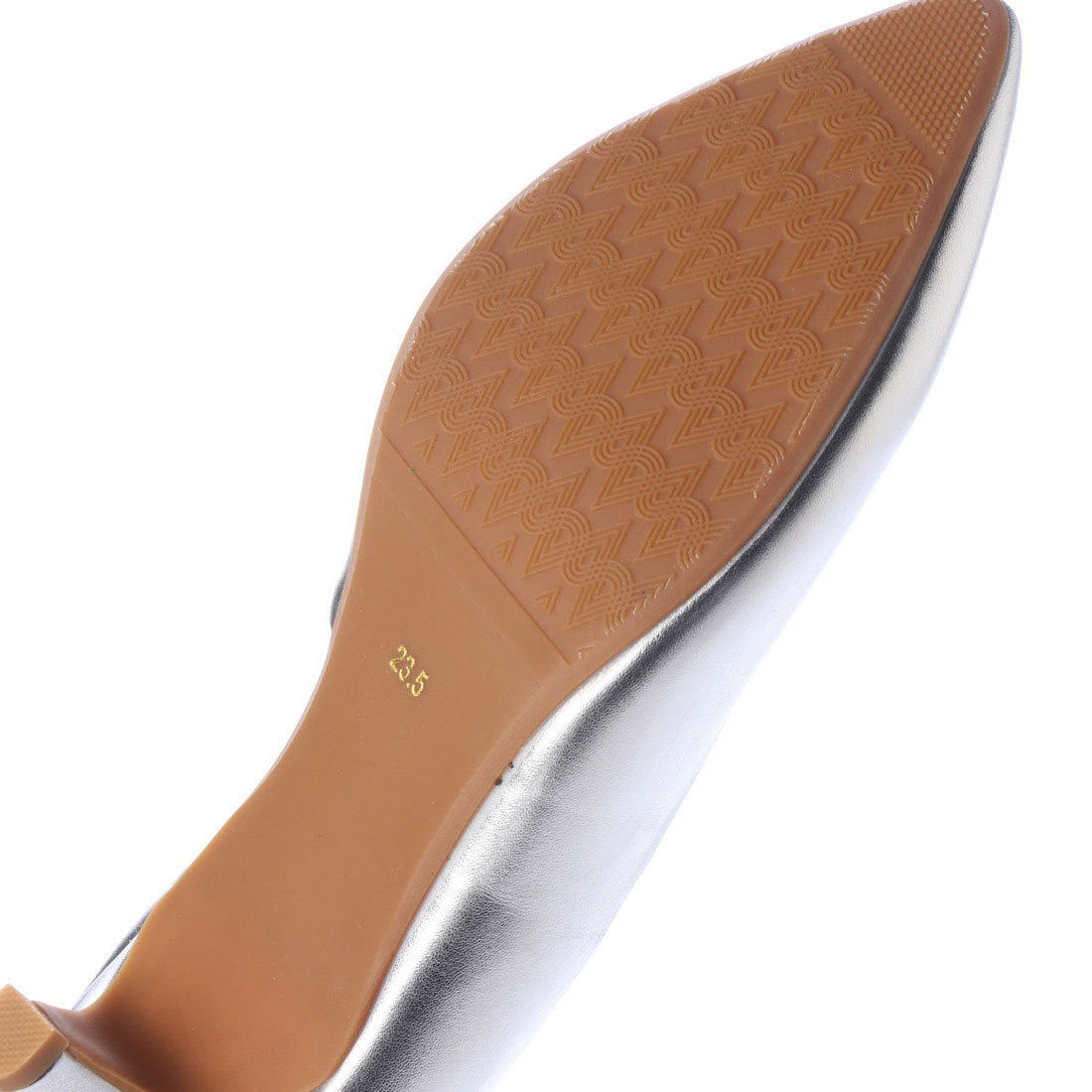 ランダ RANDA 3E/ストレスフリー/サイドオープンパンプス （SILVER） SILVER