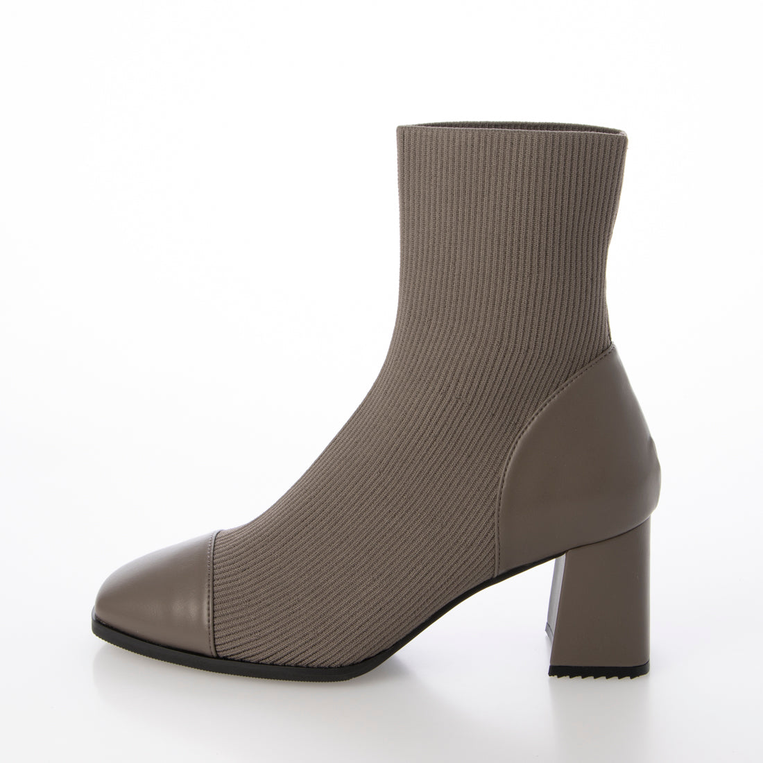 ランダ RANDA ストレッチ チャンキーヒールニットブーツ