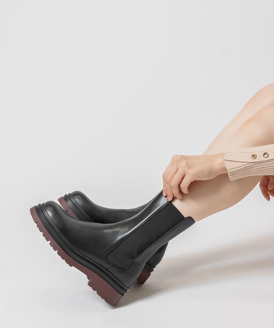 ランダ RANDA 晴雨兼用 タンクソールサイドゴアブーツ