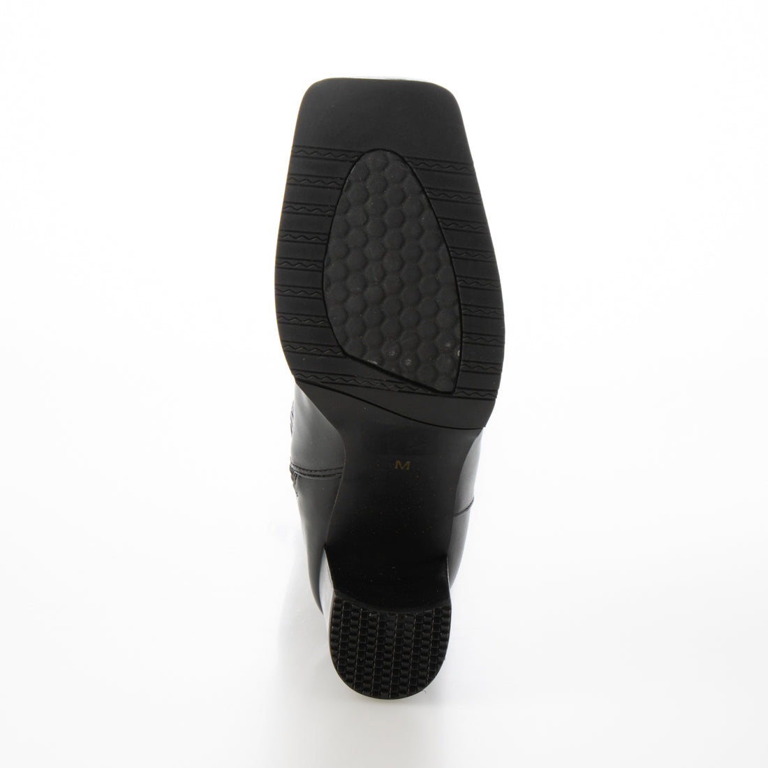 ランダ RANDA 晴雨兼用 ストレッチ スクエアトゥロングブーツ （BLACK） BLACK