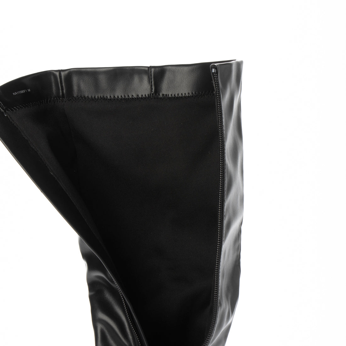 ランダ RANDA 晴雨兼用 ストレッチ スクエアトゥロングブーツ （BLACK） BLACK