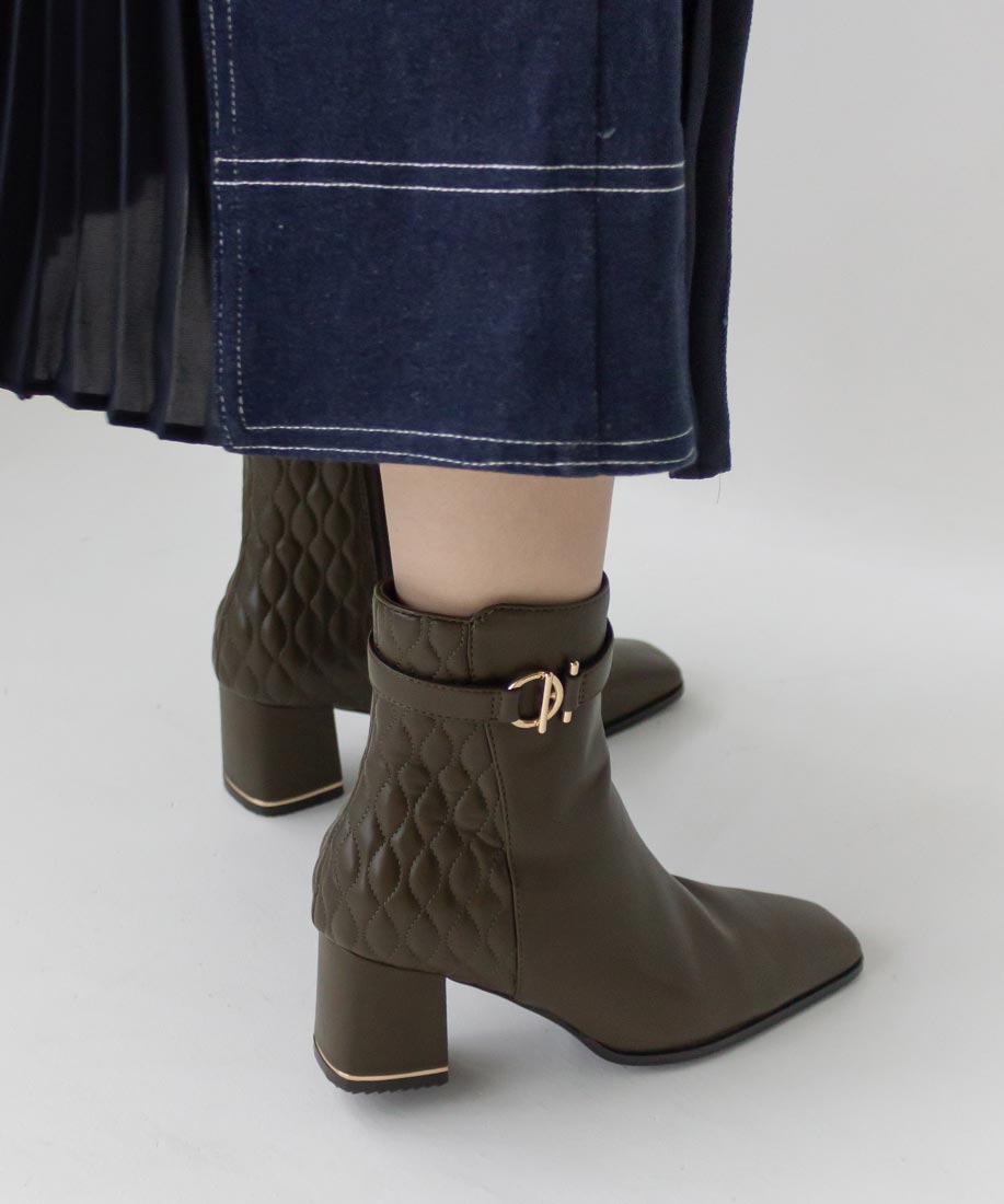 RANDA 2WAY quilted short boots