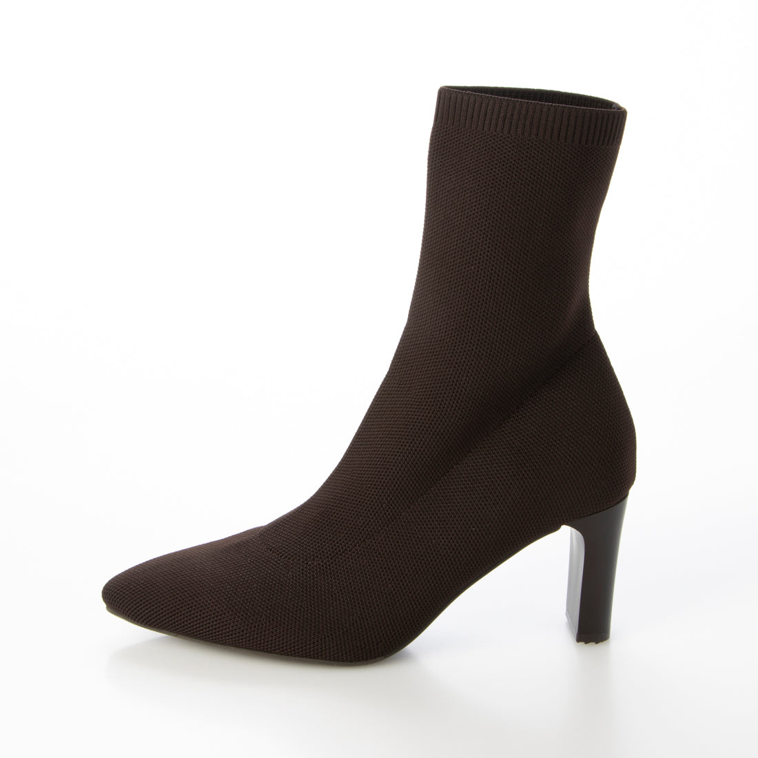 ランダ RANDA ストレッチ プレートヒールソックスブーツ （D.BROWN） D.BROWN