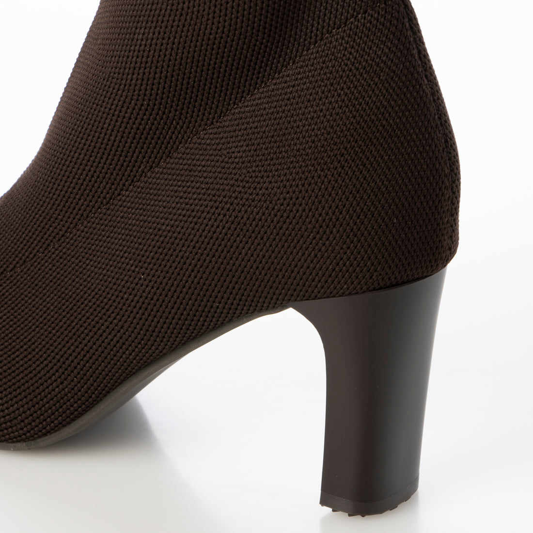 ランダ RANDA ストレッチ プレートヒールソックスブーツ （D.BROWN） D.BROWN
