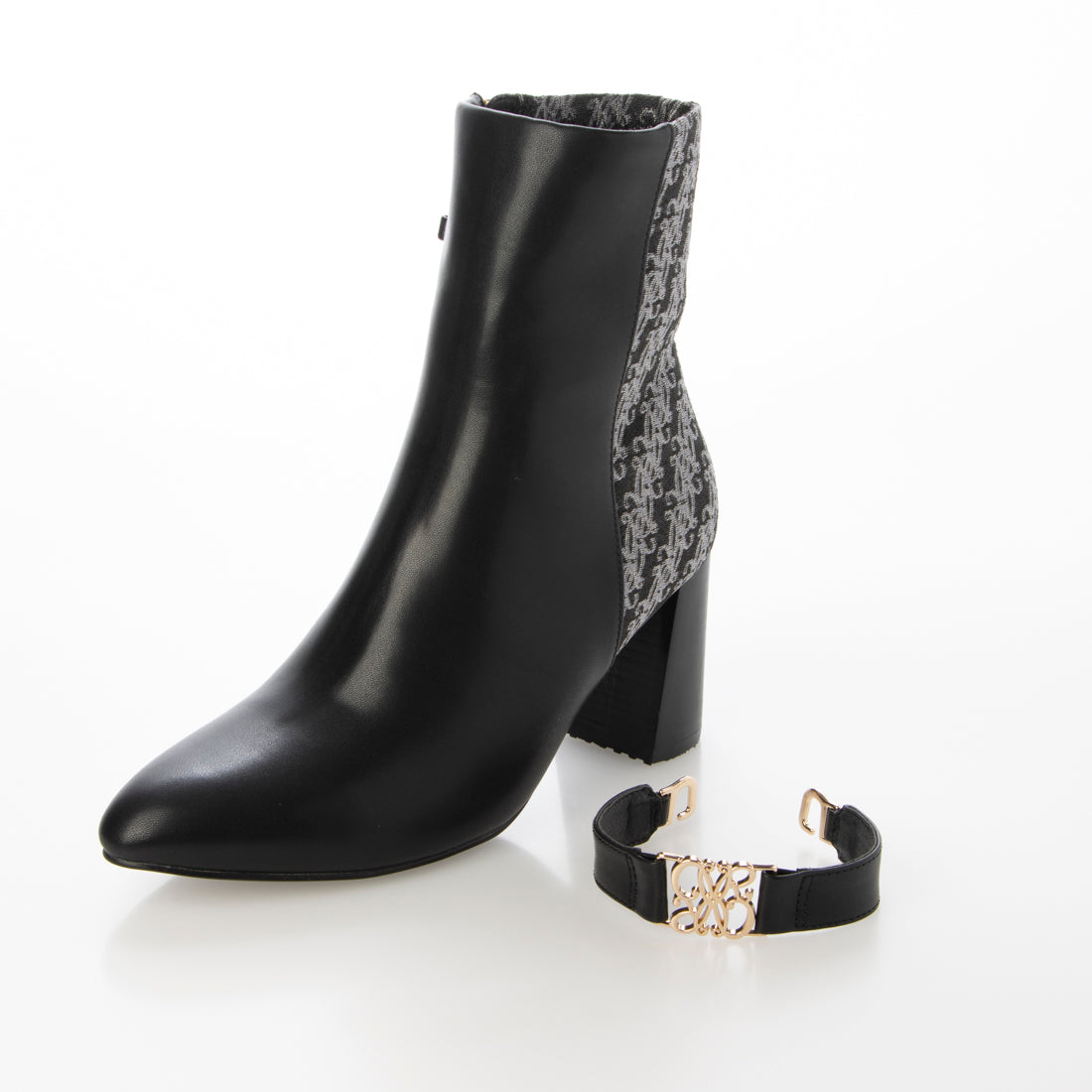 RANDA 2WAY Monogram Design Short Boots