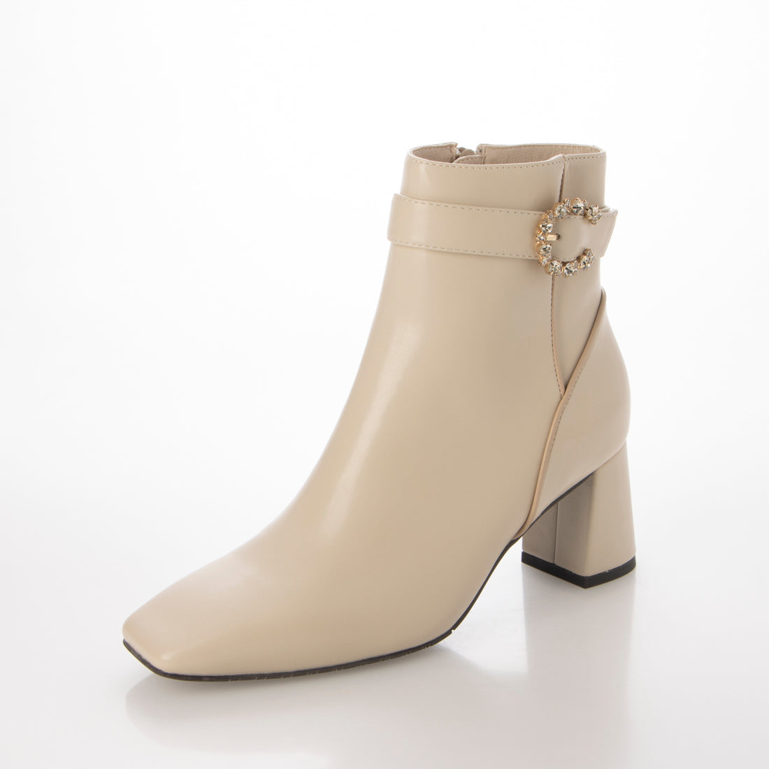 ランダ RANDA 3WAY パイピングデザインショートブーツ （IVORY） IVORY