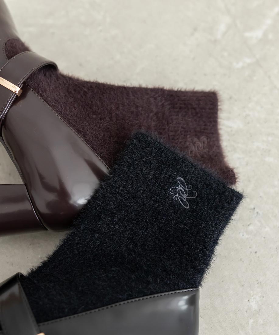 ランダ RANDA モヘアニットソックスブーツ