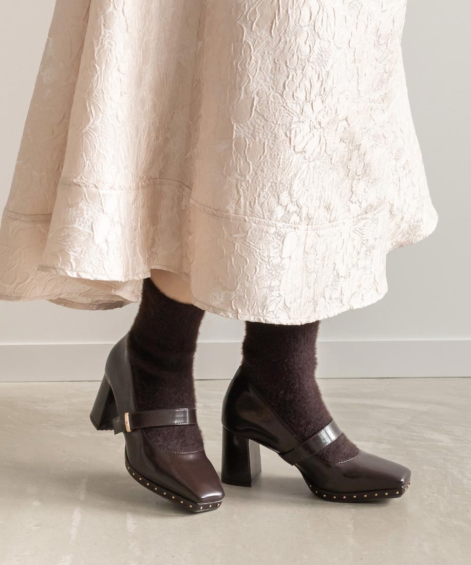 ランダ RANDA モヘアニットソックスブーツ