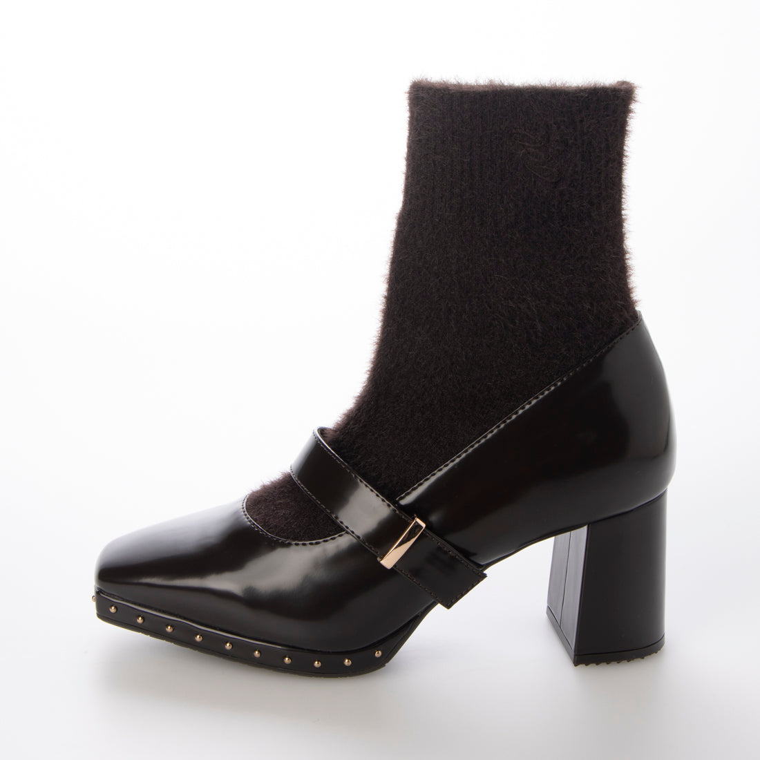 ランダ RANDA モヘアニットソックスブーツ