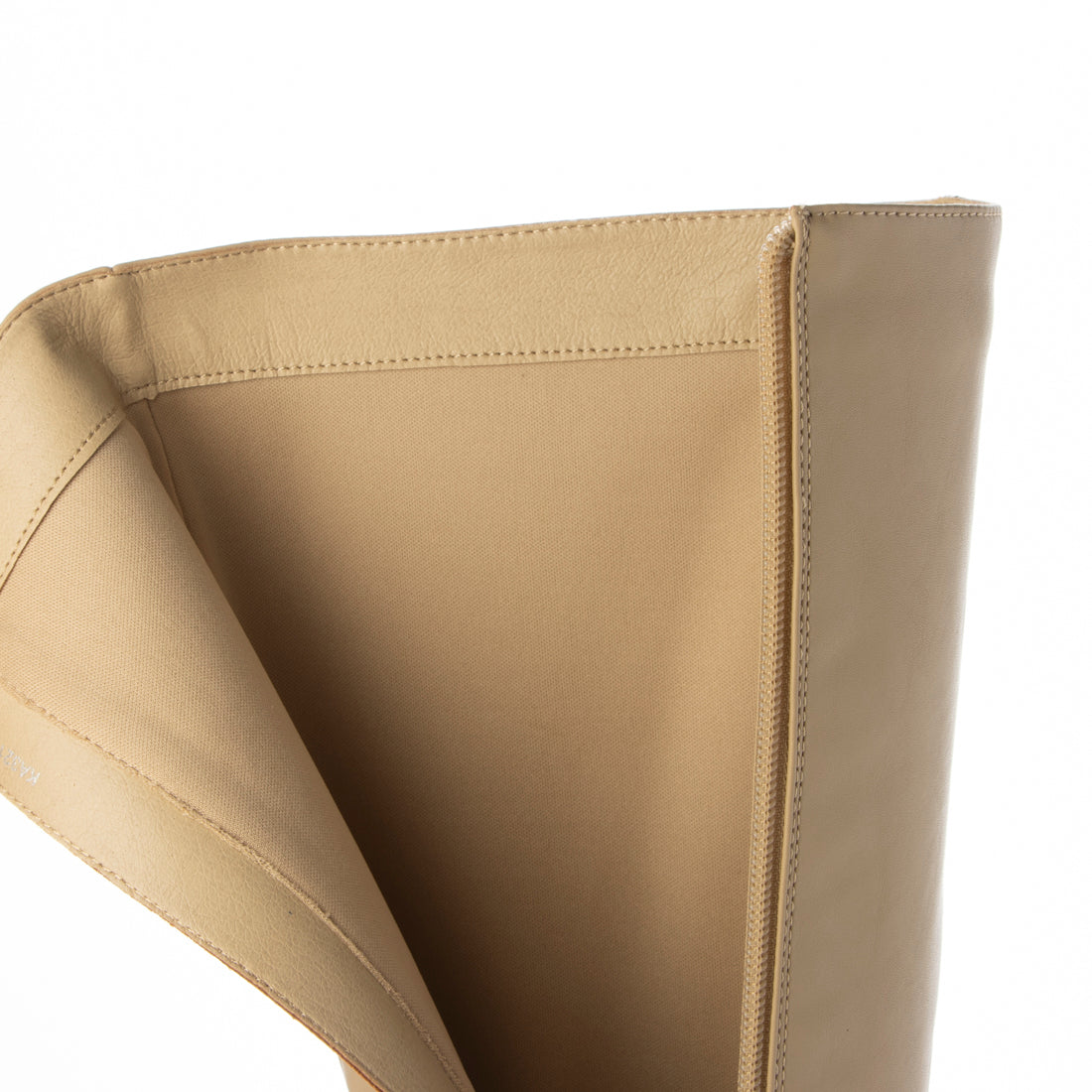 ランダ RANDA 晴雨兼用 スクエアトゥロングブーツ （BEIGE） BEIGE