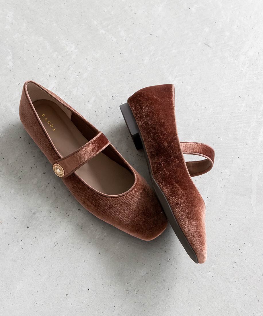 ランダ RANDA 3E ゴールドパーツメリージェーン （BROWN） BROWN