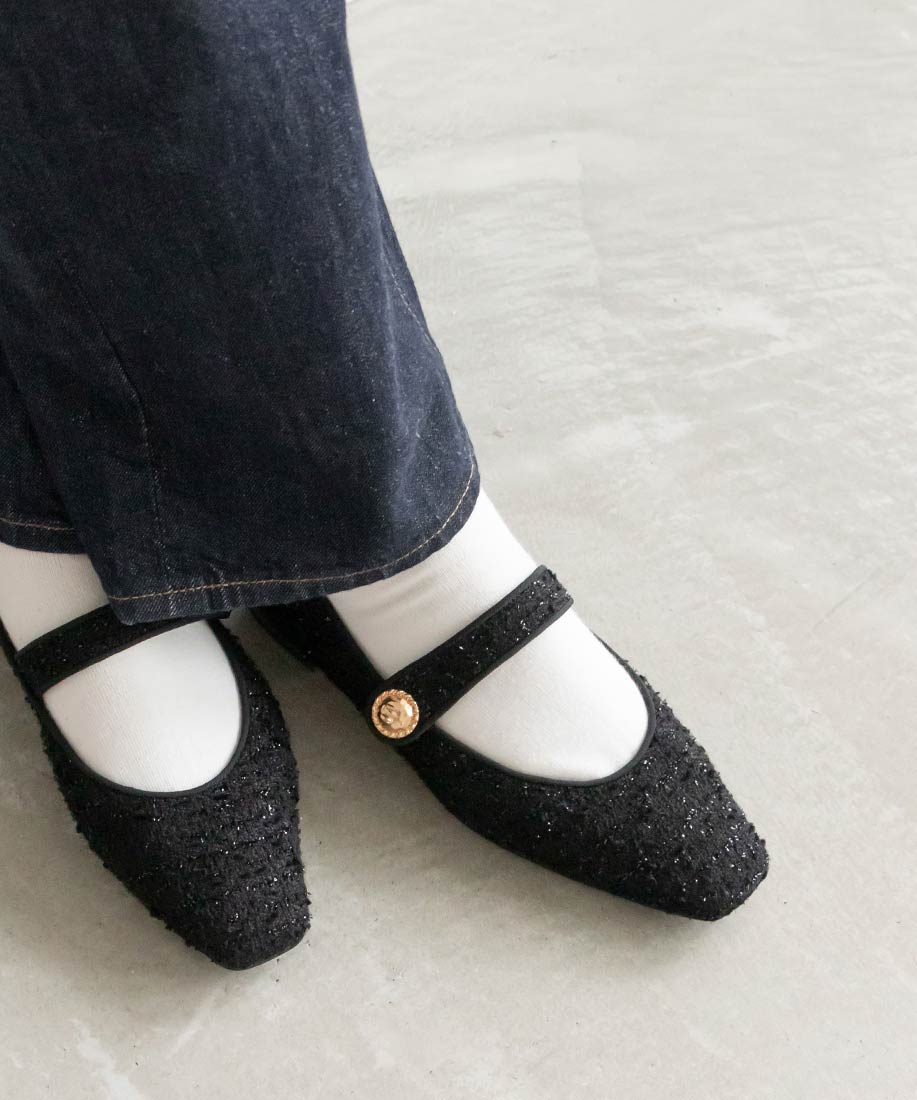 ランダ RANDA 3E ゴールドパーツメリージェーン （BLACK） BLACK