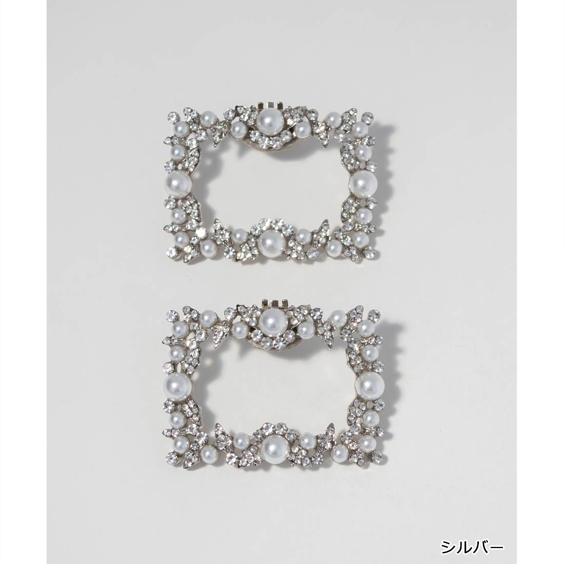 ランダ RANDA パールビジューシューズクリップ （SILVER） SILVER