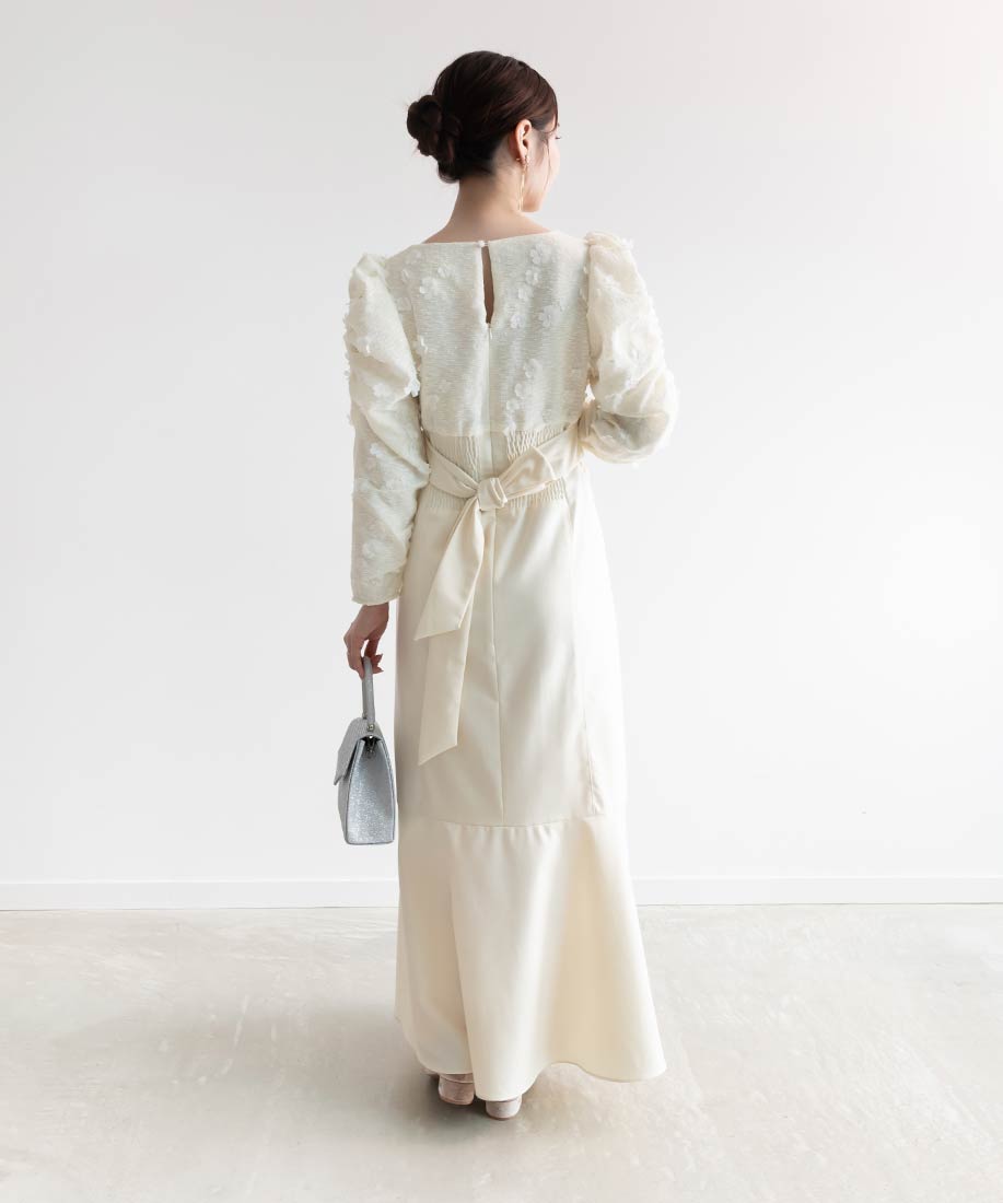 ランダ RANDA フラワーマーメイドワンピース （CREAM） CREAM