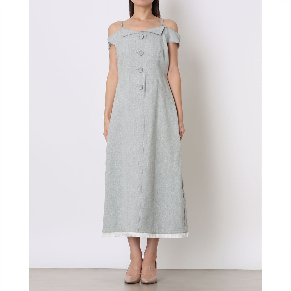 ランダ RANDA オフショルダーワンピース （GRAY） GRAY