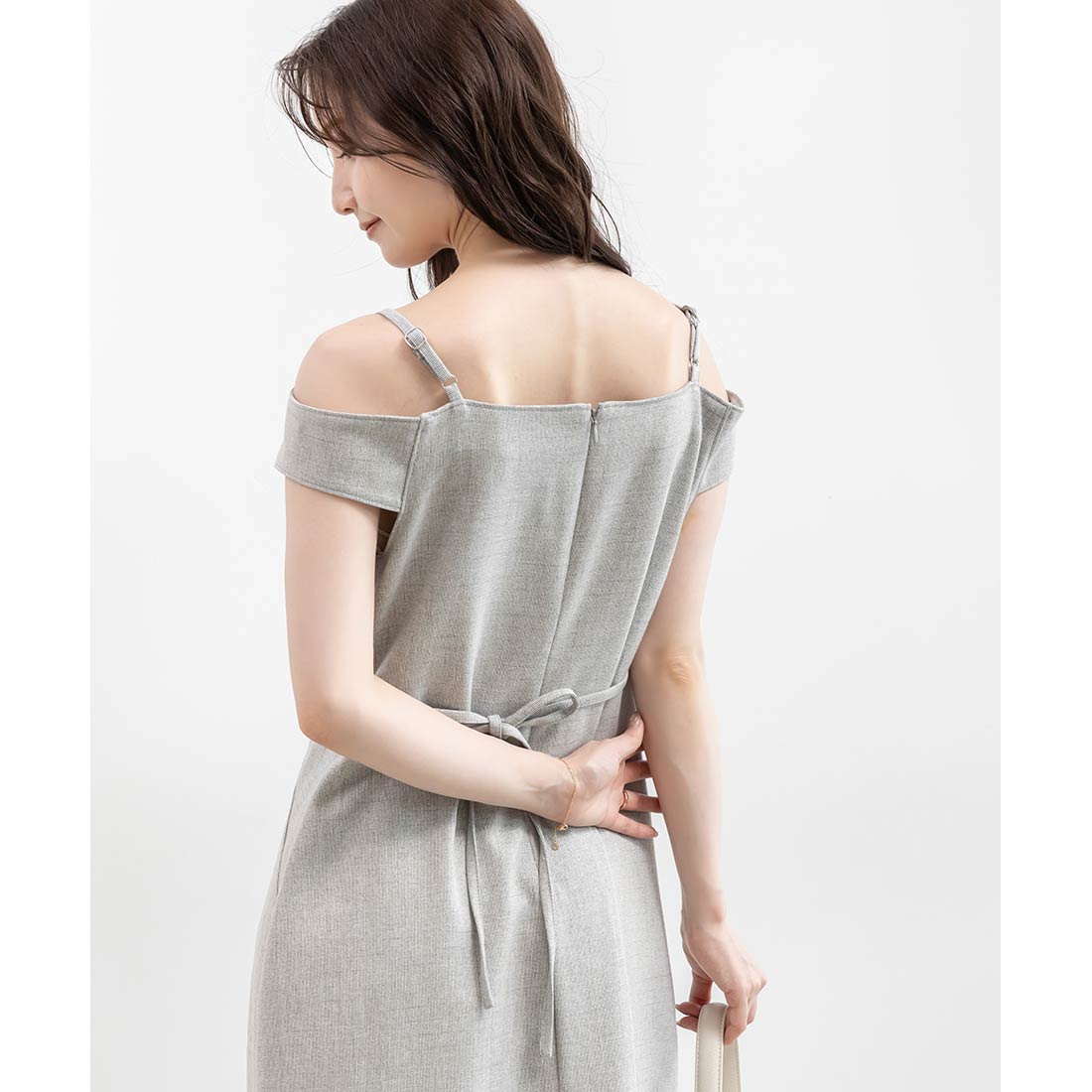 ランダ RANDA ★ オフショルダーワンピース （GRAY） GRAY