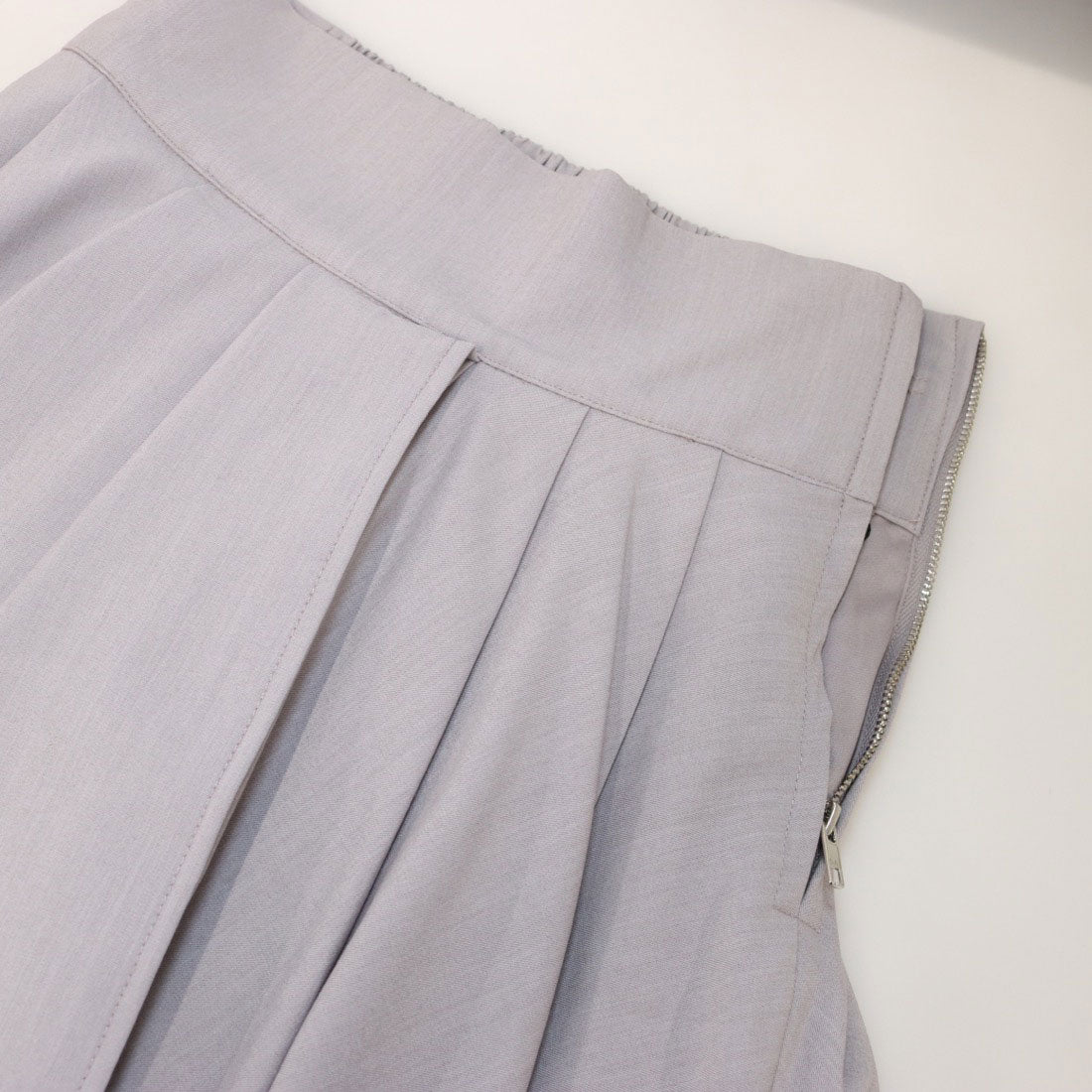 ランダ RANDA チュールドッキングフレアスカート （BEIGE） BEIGE