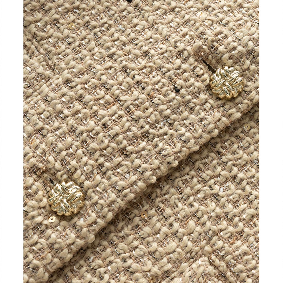 ランダ RANDA ノーカラークロップドジャケット （BEIGE） BEIGE
