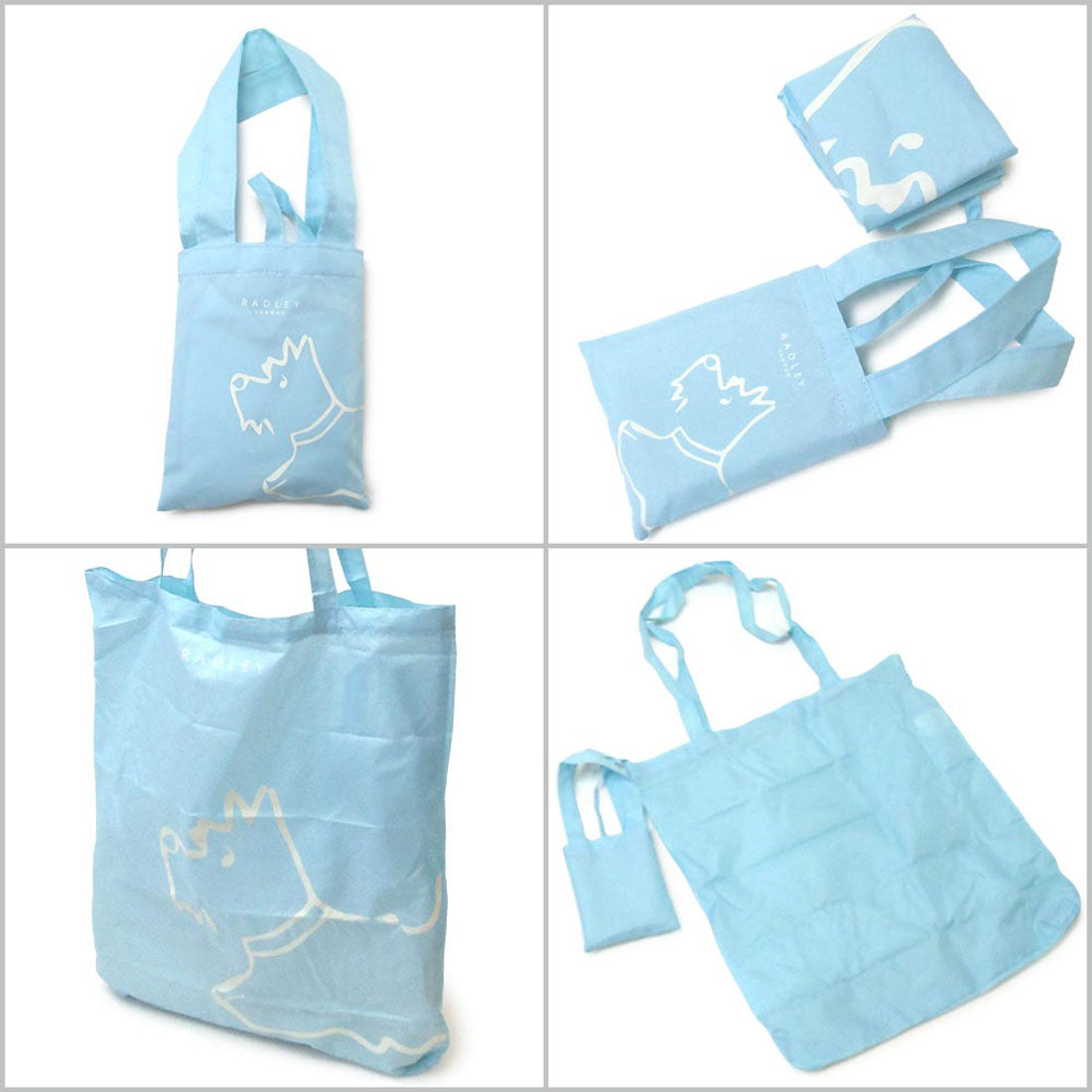 Radley London RADLEY LONDON Radley London Eco Bag Foldable Scottish Terrier Sky Blue F1654450