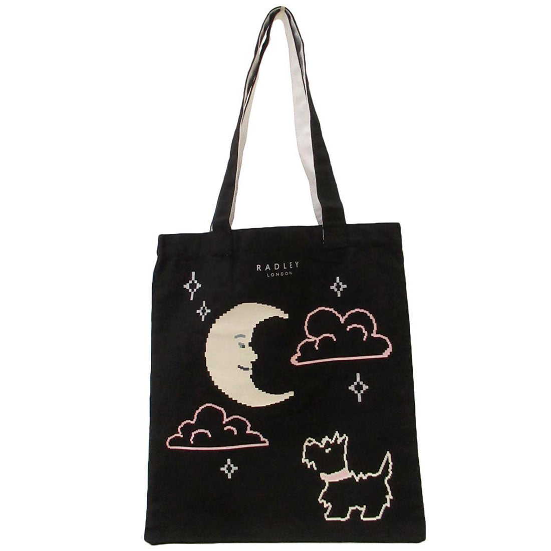 ラドリー ロンドン RADLEY LONDON RADLEY LONDON ラドリーロンドン バッグ スコティッシュテリア お月様 ムーン ミディアム キャンバストートバッグ エコバッグ （ブラック） ブラック