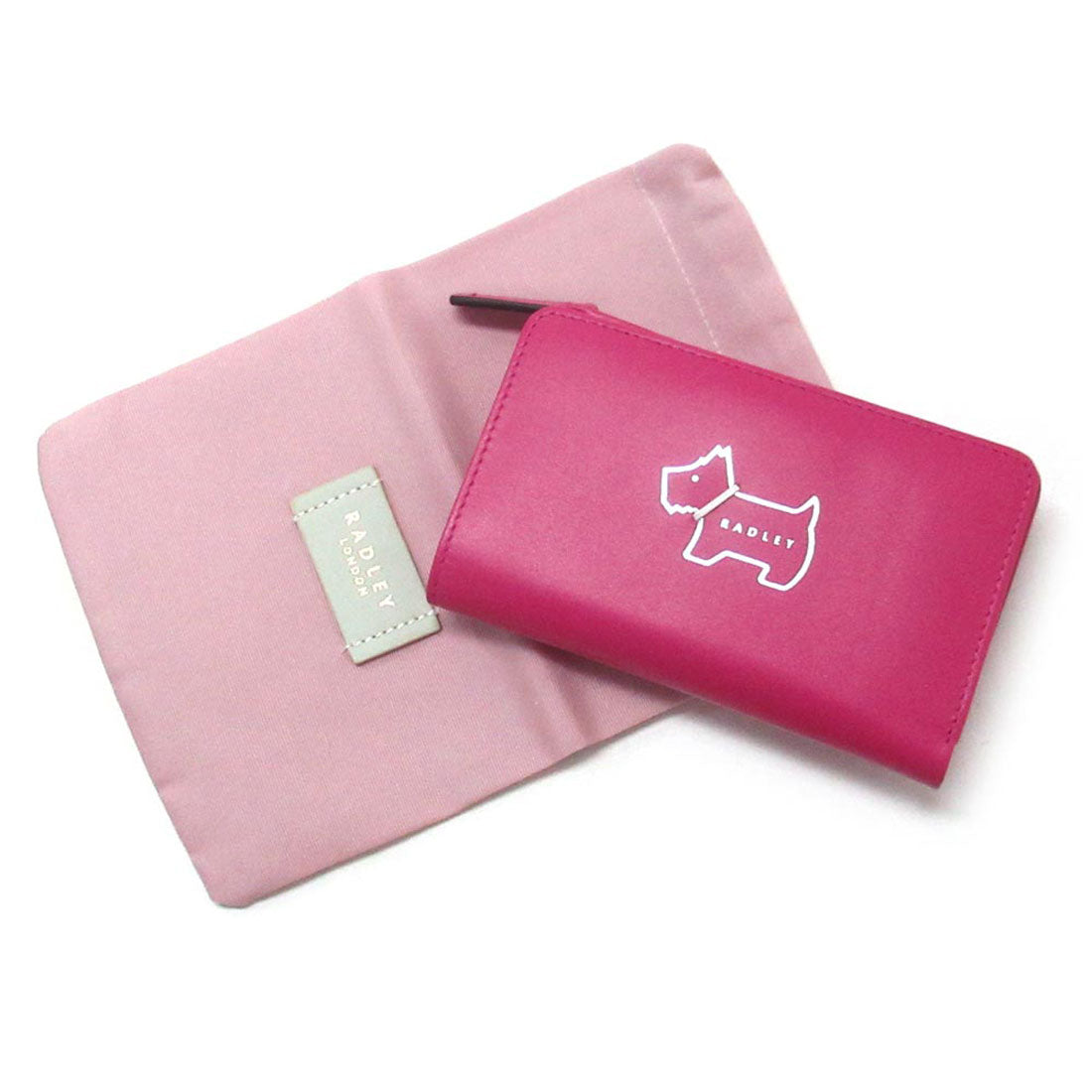 ラドリー ロンドン RADLEY LONDON RADLEY LONDON ラドリーロンドン サイフ スコティッシュテリア  ヘリテージレザー ラドリー ミディアム 二つ折り財布 S8944673 （ピンク） ピンク