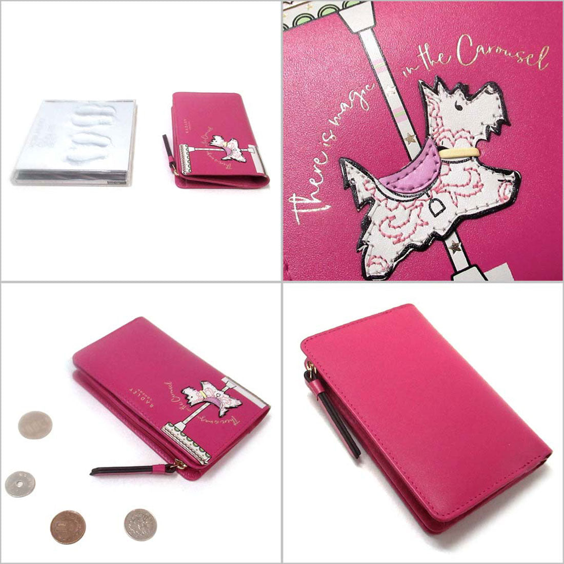 ラドリー ロンドン RADLEY LONDON RADLEY LONDON ラドリーロンドン サイフ スコティッシュテリア マジックカルーセル ミディアム 二つ折り財布 S1317673 BRIGHT PINK （ピンク） ピンク