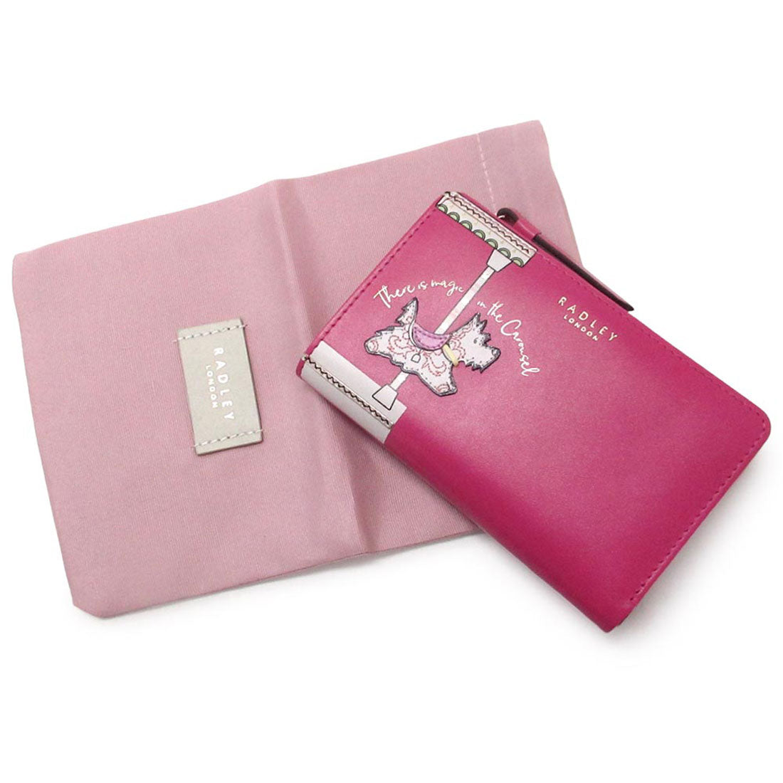 ラドリー ロンドン RADLEY LONDON RADLEY LONDON ラドリーロンドン サイフ スコティッシュテリア マジックカルーセル ミディアム 二つ折り財布 S1317673 BRIGHT PINK （ピンク） ピンク