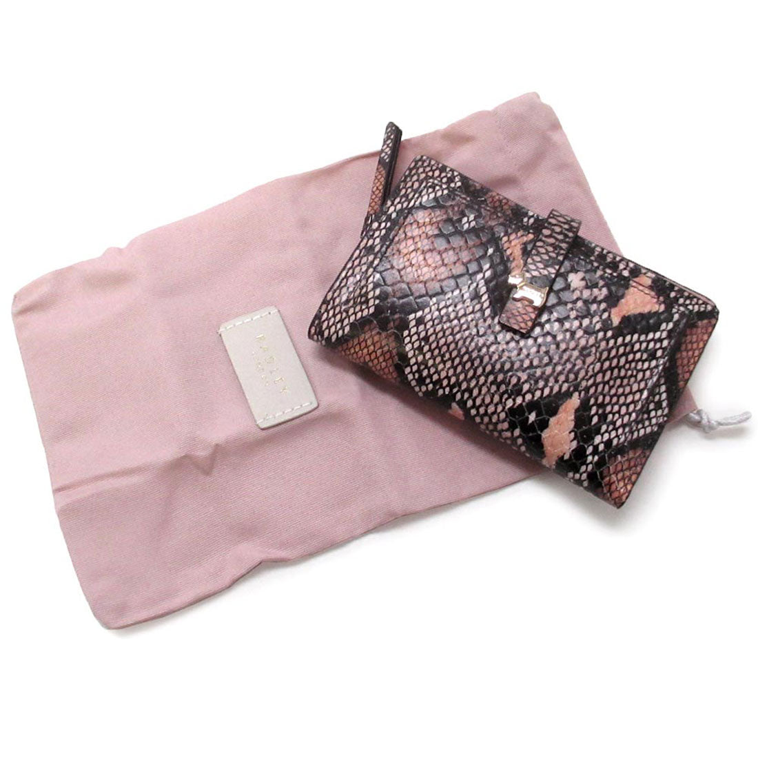 ラドリー ロンドン RADLEY LONDON RADLEY LONDON ラドリーロンドン サイフ スネーク柄 パイソン柄 パイソン ピンク ミディアム 二つ折り財布 S7961688 （ピンク） ピンク
