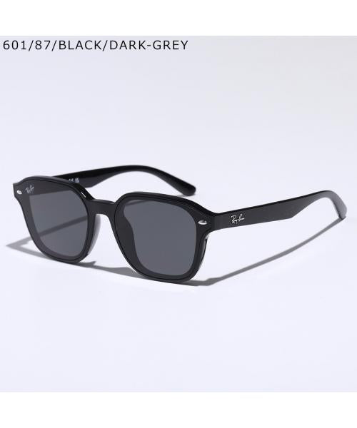 レイバン Ray-Ban Ray-Ban サングラス RB4458D スクエア型 セルフレーム （601/87/BLACK/DARK-GREY） 601/87/BLACK/DARK-GREY